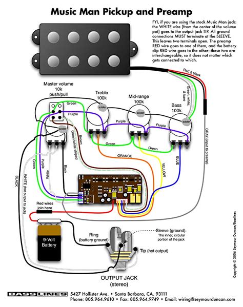 bass guitar wiring schematics diagram 